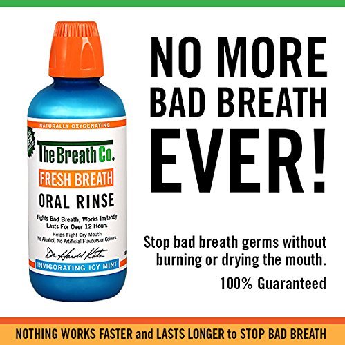 The Breath Co Fresco Respiración Oral Enjuague - 500 ml, Icy Menta