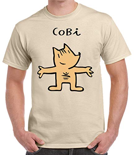 The Fan Tee Camiseta de Hombre Divertidas Funny Graciosa Cobi Barcelona 92 Expo 92 120 L