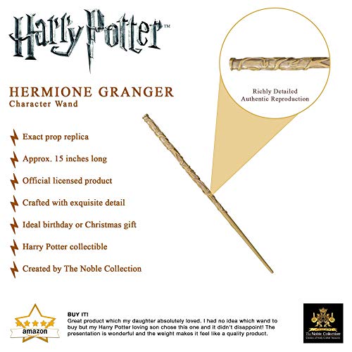 The Noble Collection Hermione Granger Varita de Personaje