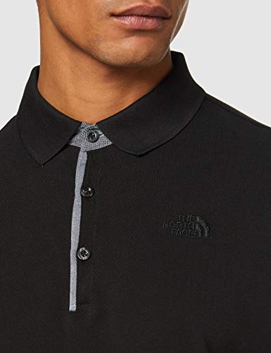 The North Face Piqué Polo de Manga Corta, Hombre, Negro (TNF Black), 2XL
