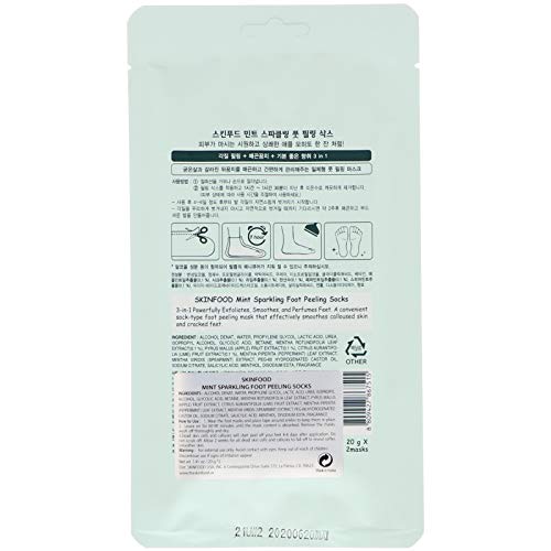 The Skinfood Mint Sparkling Foot Peeling Socks