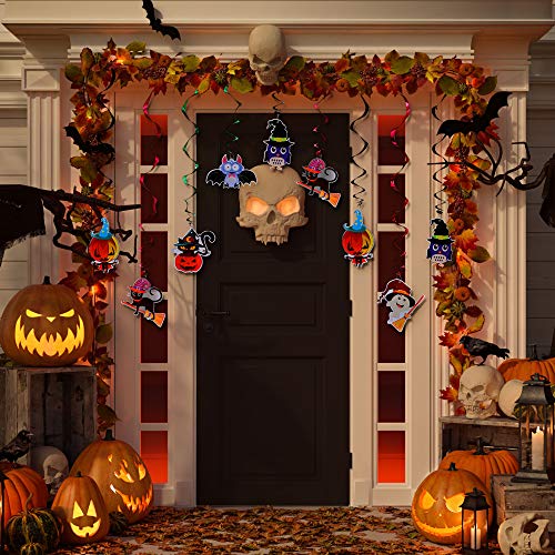 THE TWIDDLERS 36 Decoraciones Colgantes para Techo de Halloween - 6 Diseños Diferentes para Cielo Razo Casa Fiestas de Halloween- Decoración Festiva