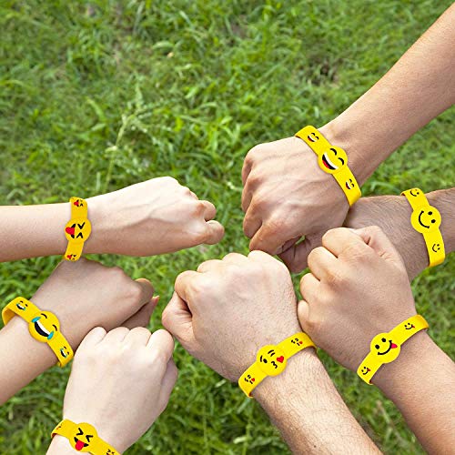 THE TWIDDLERS 36 Pulseras de Emojis | Pulsera niños Fiesta | Piñatas | Cumpleaños Juguetes Niños | Halloween Fiesta Piñata