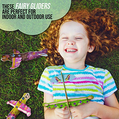 THE TWIDDLERS 48 Planeadores De Hada Volador | Aviones De Espuma para Favores De Fiesta, Juguete para Chicas Partido Bolsa Rellenos De Bolsa De Fiesta De Cumpleaños, Premios Clase, Halloween Fiesta