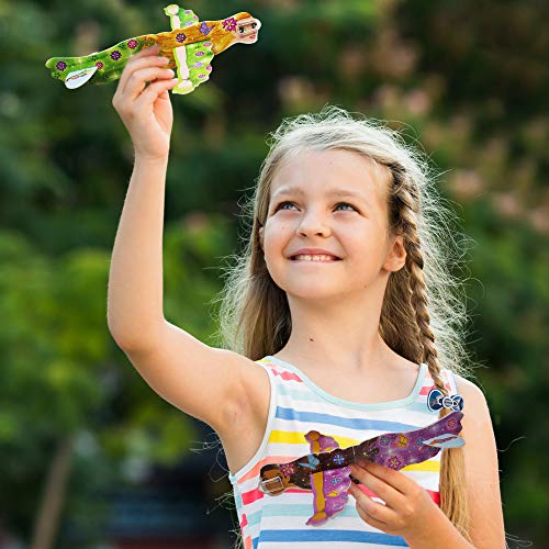 THE TWIDDLERS 48 Planeadores De Hada Volador | Aviones De Espuma para Favores De Fiesta, Juguete para Chicas Partido Bolsa Rellenos De Bolsa De Fiesta De Cumpleaños, Premios Clase, Halloween Fiesta