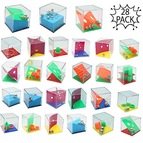THE TWIDDLERS Mini Juegos Rompecabezas - Set de 28 Puzzles - Juegos con Niveles Diferentes Regalos de Fiesta Cumpleaños - Detalles Sorpresa - para Adultos o Niños