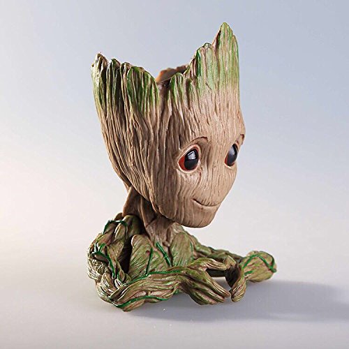 thematys® Baby Groot Maceta - Figura de acción para Plantas y bolígrafos de la película clásica - Perfecto como Regalo - Soy Groot (D)