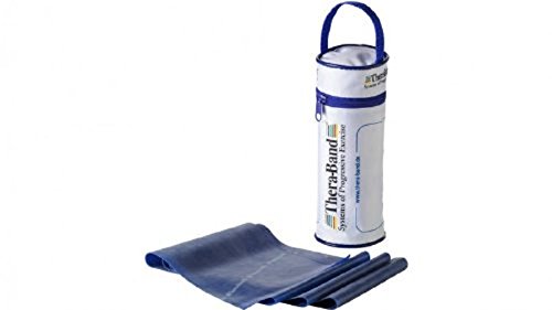 Thera-Band - Banda para ejercicios en bolsa con cremallera (2,5 m) azul extra stark/blau Talla:2,50 m