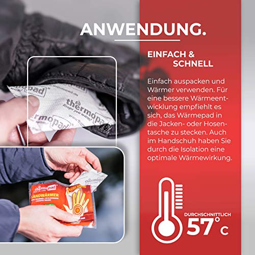 Thermopad Handwärmer - Calentadores de Mano, Color Beige, Talla 10 Pairs