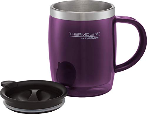 THERMOS 187097 - Taza de café térmica, 0,45 l, Color Morado