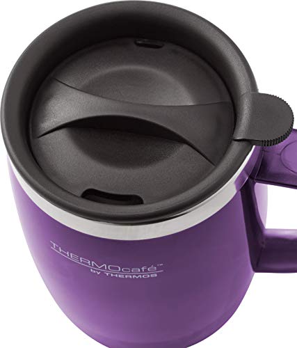 THERMOS 187097 - Taza de café térmica, 0,45 l, Color Morado