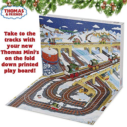 Thomas & Friends Calendario de Adviento Thomas y Sus Amigos para Niños Incluye 24 Locomotoras con Pista de Trenes de Juguete | Calendario Adviento 2018