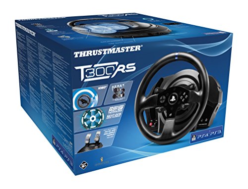Thrustmaster T300 RS - Volante - PS4 / PS3 / PC - Force Feedback - Motor brushless de clase industrial - Licencia Oficial Playstation