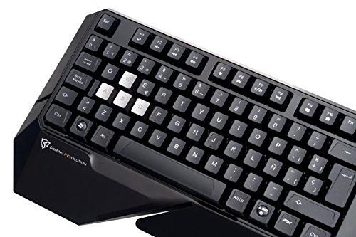 Thunder X3 TK15- Teclado gaming de membrana- ( Retroiluminación LED,Respuesta ultra rápida, capacidad, antighosting, USB Oro, Resistencia fluidos) Color Negro