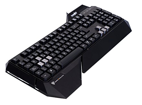 Thunder X3 TK15- Teclado gaming de membrana- ( Retroiluminación LED,Respuesta ultra rápida, capacidad, antighosting, USB Oro, Resistencia fluidos) Color Negro