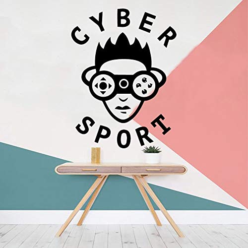 Tianpengyuanshuai Red Moderna Deportes Vinilo Etiqueta de la Pared habitación de los niños Mural extraíble Etiqueta de la Pared decoración del hogar -28x37cm