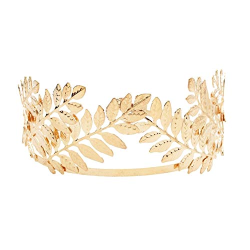 Tiaras Nuevo Doble Hojas de Oro Hairbands Casco de la Boda Accesorios Nupciales del Pelo Coronas de la Boda Joyería de la Cabeza de Las Tiaras del Oro de la Frente Tiaras De Mujer