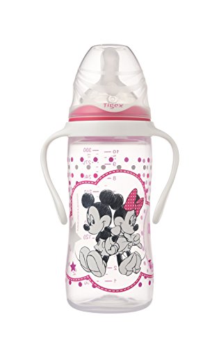 Tigex Minnie - Biberón irrompible 330 ml silicona + 6 meses