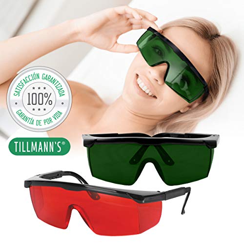 Tillmann's® Gafas Depilacion Laser 2 Unidades - Gafas Protectoras Depilacion IPL/HPL/Luz Pulsada