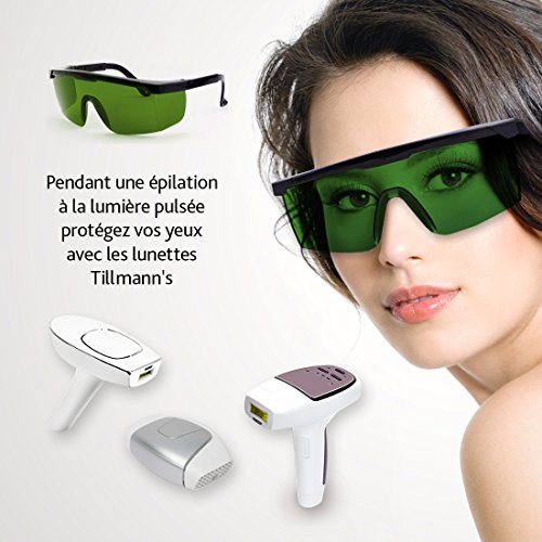 TILLMANN'S Gafas protectoras de depilación láser IPL y contra la con luz