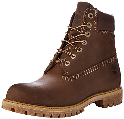Timberland Heritage 6 Inch Premium Waterproof, Botas para Hombress, Marrón (Md Brown Full Grain), 44 EU
