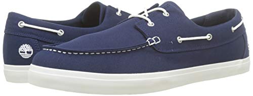 Timberland Union Wharf 2 Eye Oxford, Náuticos para Hombre, Azul Navy Canvas, 42 EU