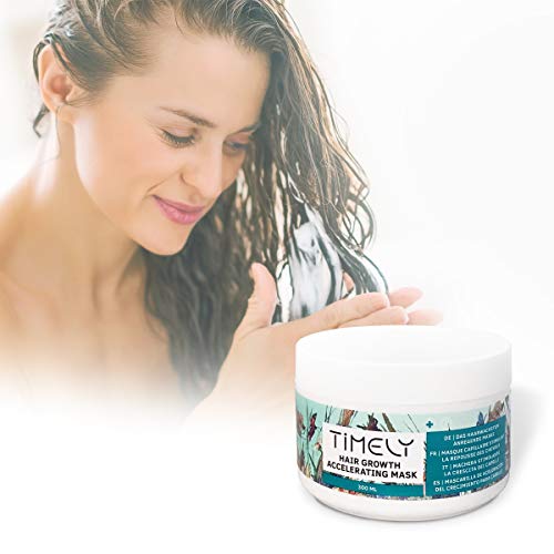 Timely - Mascarilla para el cabello nutritiva y aceleradora del crecimiento, 300 ml