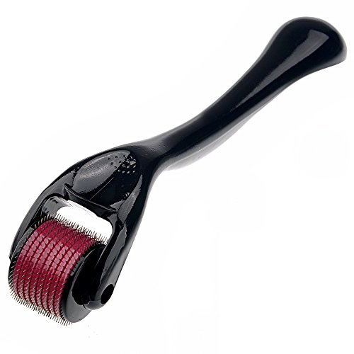 Tinksky TS5 540 agujas Micro agujas terapia médica piel cuidado herramienta - 0,5 mm longitud de la aguja (negro rosa)