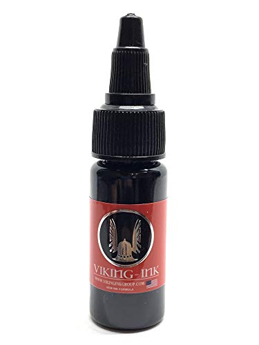 Tinta para tatuaje - BLACK TRIBAL 0.5oz (15ml) - VIKING INK USA - Los mejores colores y negros en tintas para tatuaje del mercado - VEGANAS