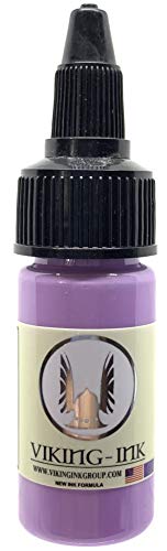Tinta para tatuaje - LAVENDER 0.5oz (15ml) - VIKING INK USA - Los mejores colores y negros en tintas para tatuaje del mercado - VEGANAS