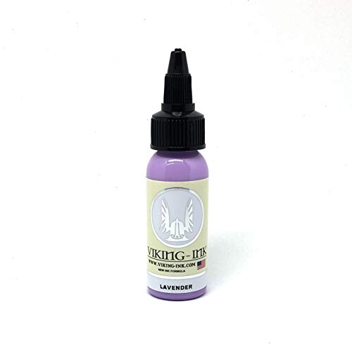 Tinta para tatuaje - LAVENDER 1oz (30ml) - VIKING INK USA - Los mejores colores y negros en tintas para tatuaje del mercado - VEGANAS