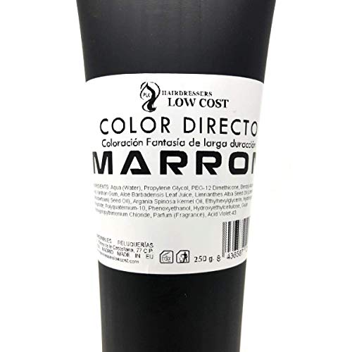 Tinte Color Directo Marrón. 250 ml. PLC Peluquerias Low Cost.