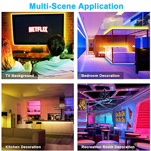 Tiras LED Wifi, JESLED 5M Tira de LED RGB Compatible con Alexa, Google Home, App, LED Tira Luz Sincronización de Música, Perfecto para Navidad, Fiesta, Decoración Doméstico para Hogar