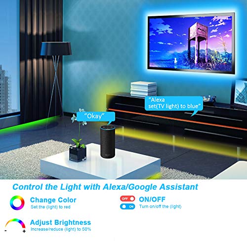 Tiras LED Wifi, JESLED 5M Tira de LED RGB Compatible con Alexa, Google Home, App, LED Tira Luz Sincronización de Música, Perfecto para Navidad, Fiesta, Decoración Doméstico para Hogar