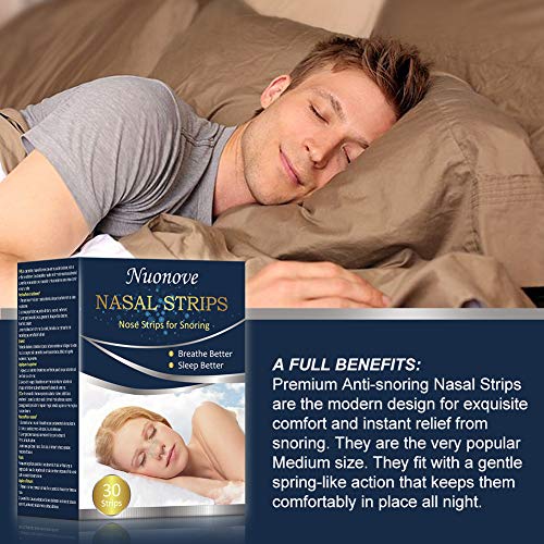 Tiras Nasales, Nasal Strips, Tiras Nasales Antironquidos, 30 Tiras Nasales le ofrece la Solución que usted está buscando su dilatador Nasal