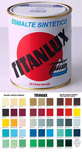 Titan 001055534 Esmalte Sintético, Rojo Inglés, 750 ml