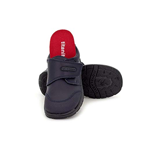 Titanitos Zapatos Colegiales Lavables niña Azul Marino Zeus