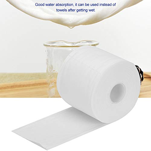 Toalla de algodón desechable de 18 m, toallita de maquillaje, limpieza, tela no tejida, cosméticos, almohadillas suaves, toallitas secas, suave, húmedo y seco, uso doble