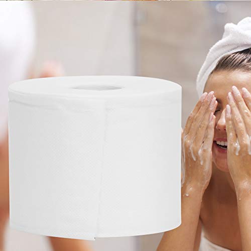 Toalla de algodón desechable de 18 m, toallita de maquillaje, limpieza, tela no tejida, cosméticos, almohadillas suaves, toallitas secas, suave, húmedo y seco, uso doble