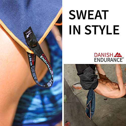 Toalla de Microfibra Pack de 1 (Azul Grisáceo, Small: 30 cm x 60 cm)