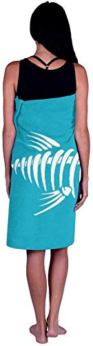 Toalla De Playa Bones Fish Suave Y Divertido para Nadar Toalla De Baño De Microfibra para Hombres Y Mujeres Toalla Liviana Y De Secado Rápido para Viajes, Campamentos, Gimnasio, Playa, Yoga