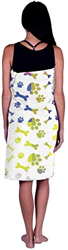 Toalla De Playa Paws and Bones Toallas De Baño para Hombres Y Mujeres Toalla De Baño Grande De Microfibra Altamente Absorbente Ideal para Nadar, Viajar, Yoga, Deportes, Acampar Y Tomar El Sol