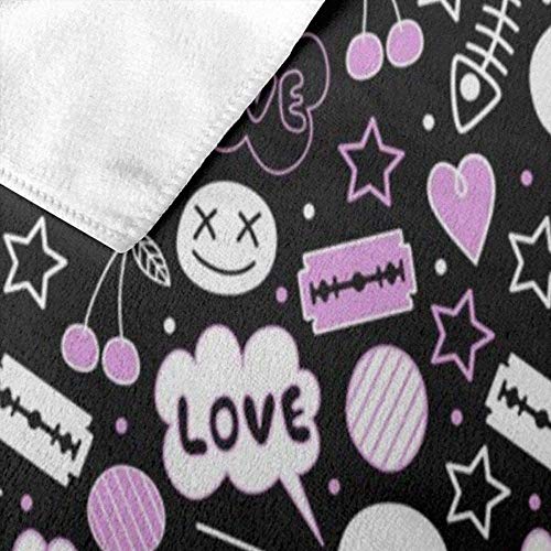 Toalla De Playa Skull Love Fish Bone Toallas De Baño para Hombres Y Mujeres Toalla De Baño Grande De Microfibra Altamente Absorbente Ideal para Nadar, Viajar, Yoga, Deportes, Acampar Y Tomar El Sol