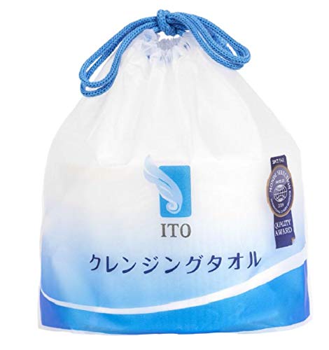 Toallas desechables faciales de ITO Japón, toallitas faciales, almohadillas desmaquillantes,pieles sensibles, toallitas para niños,Pack x3 (80 pañuelos por rollo)