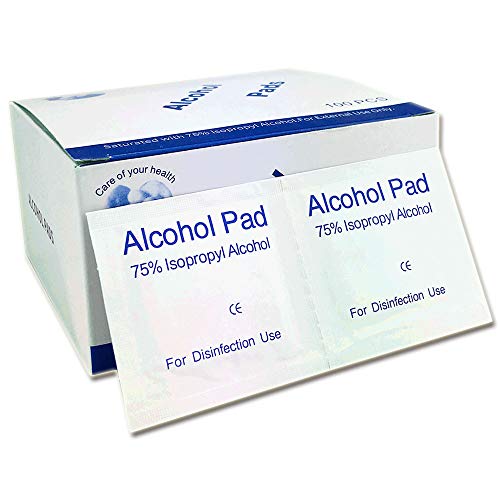 Toallitas Alcohol 6x6cm 75% De Alcohol Isopropílico Desinfección Para Hogar Oficina Médico,100 Unidades