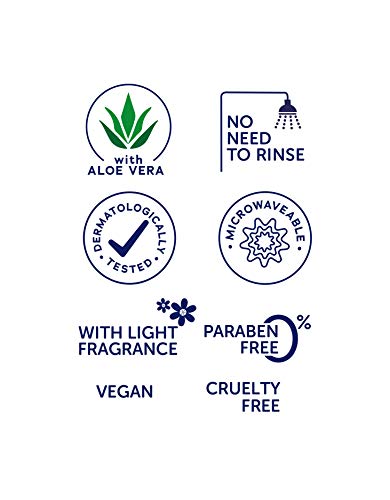 Toallitas de baño en seco perfumadas DYMACARE | Paños húmedos para adultos de primera calidad sin enjuague aptos para microondas | con aloe vera, látex, lanolina y sin alcohol (paquete de 8 toallitas)