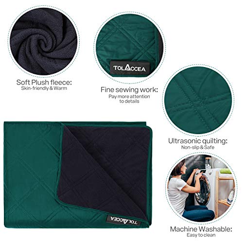 Tolaccea - Manta de forro polar para exteriores, impermeable, ideal para picnic, torneo de playa, uso en climas fríos