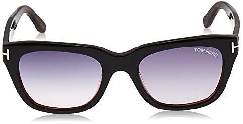 Tom Ford FT0237 05B 52 gafas de sol, Negro (Negro/AltroFumo Grad), 52.0 para Hombre