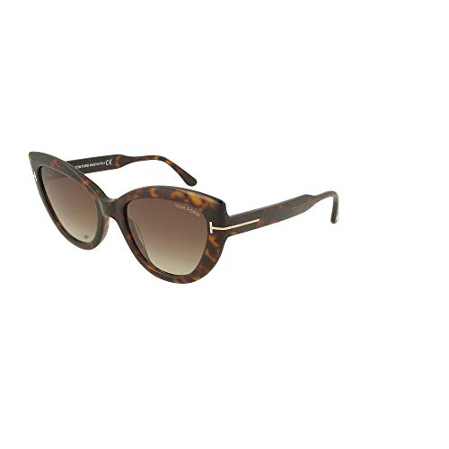 Tom Ford FT0762 52K Dark Havana FT0762 Cats Eyes Sunglasses Lens Category 3 Siz