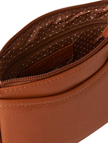 Tom Tailor Denim Cilia Mujer Shoppers y bolsos de hombro Marrón (Cognac) 4x14x21 cm (B x H x T)